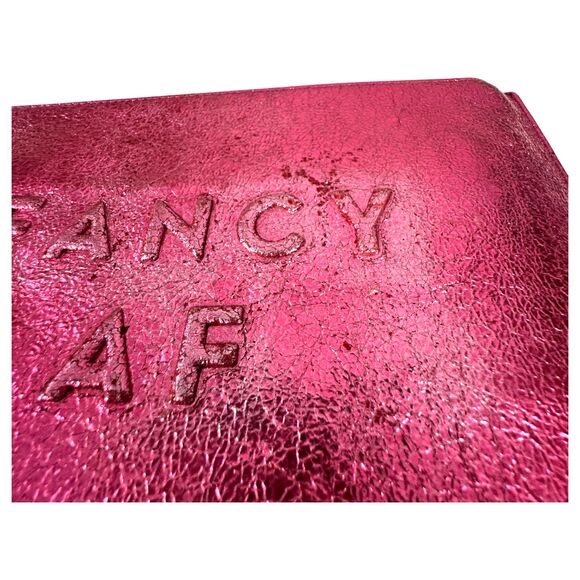 Milly Fancy AF Clutch Purse Pink Metallic - Picture 3 of 4
